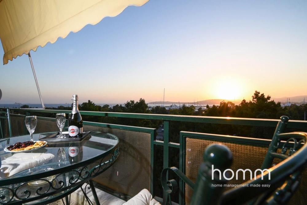 95M² Homm Spectacular Flisvos Marina Sea View Flat Athens Exterior photo